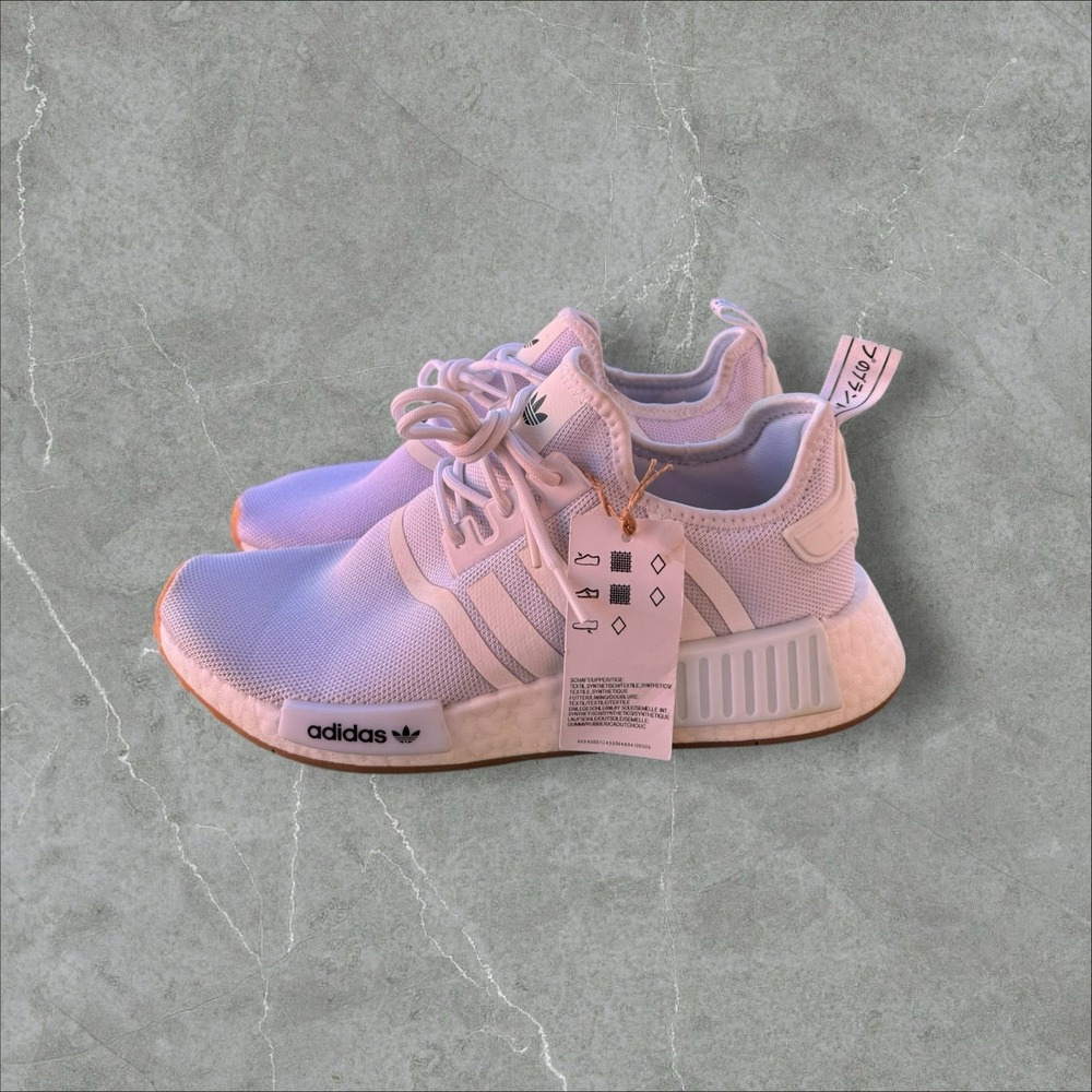 Adidas NMD_R1 Sneakers‎ GZ9260 Cloud White/Gum Men's Size 8